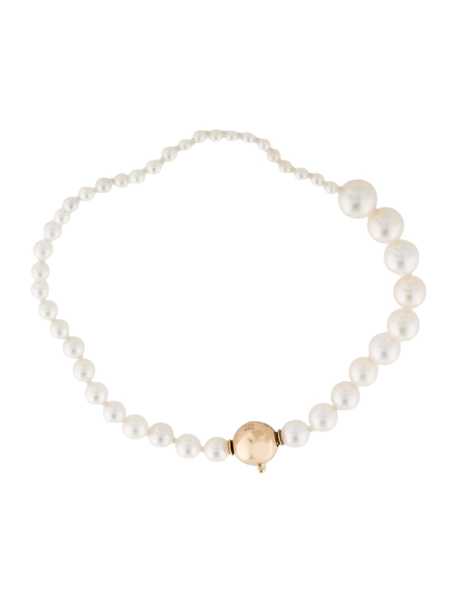 Sophie Bille Brahe 14K Pearl Peggy Petit Graduated Bracelet