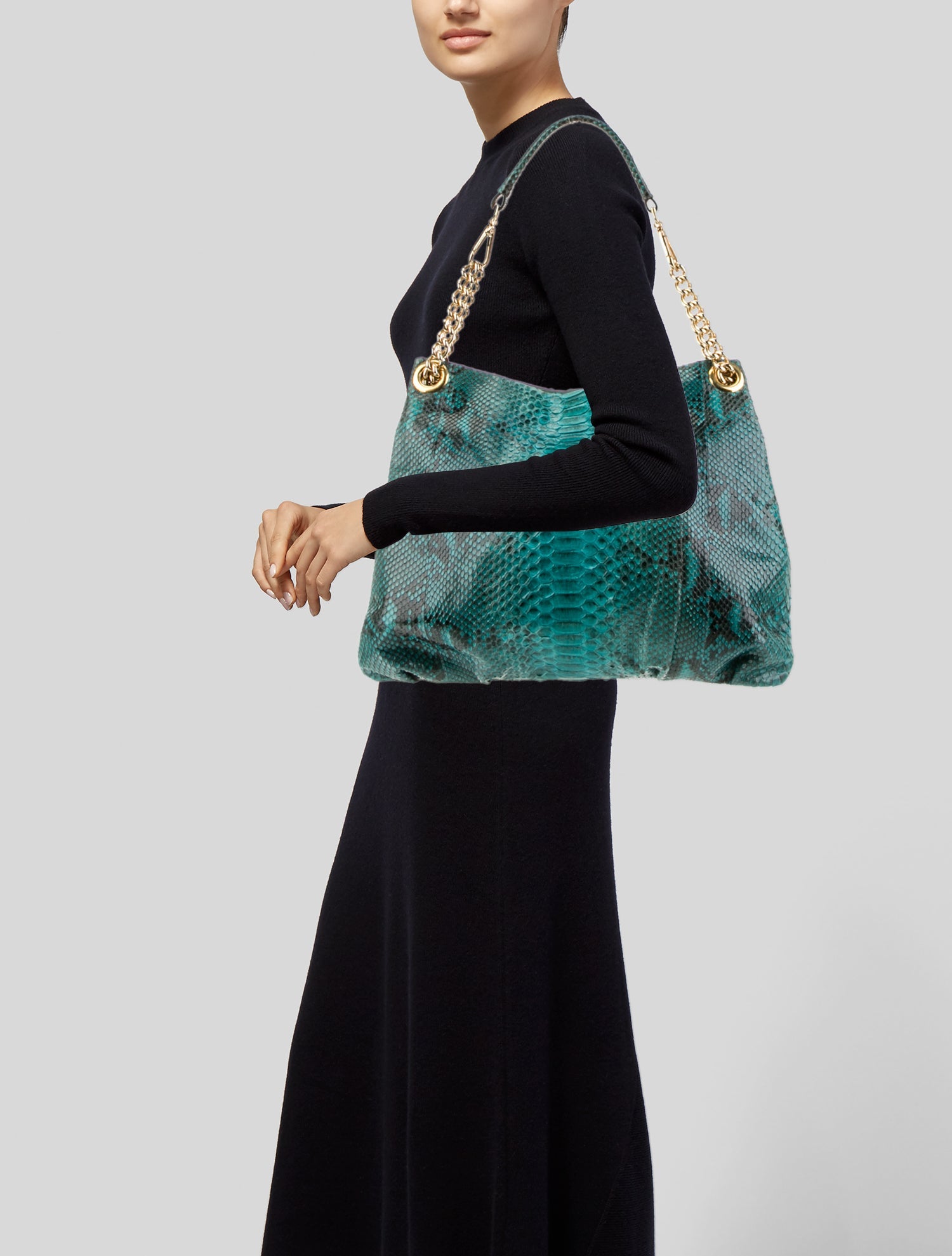 Silvano Biagini Python Shoulder Bag