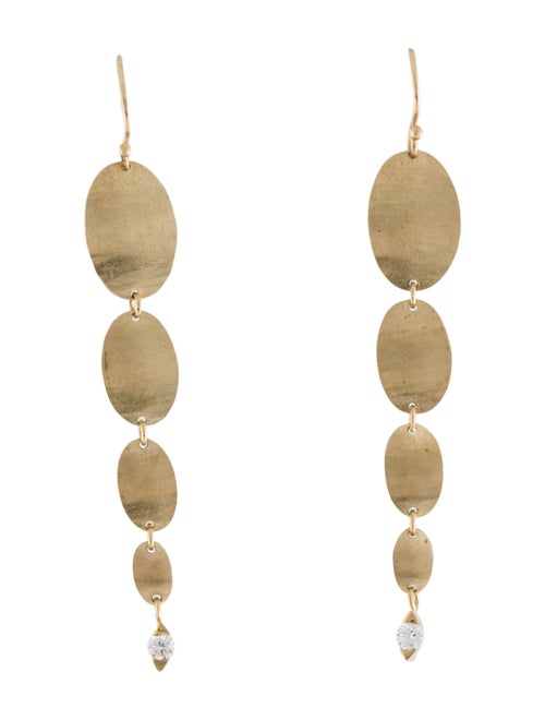 Shaesby 14K Diamond Graduated Drop Earrings