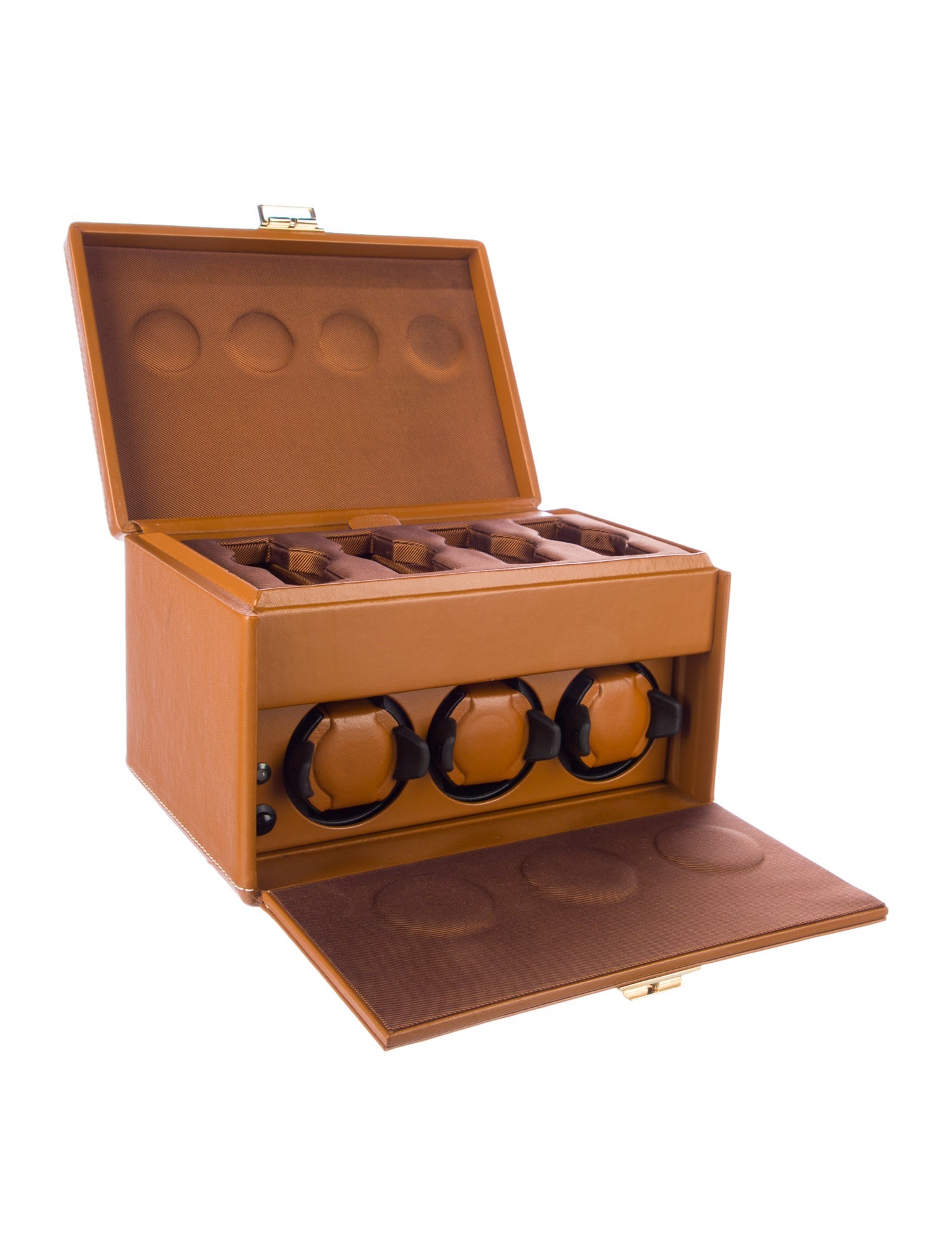 Scatola del Tempo Leather Travel Watch Winder and Storage Box
