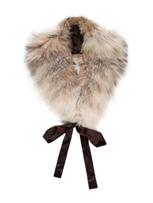 Coyote Fur Stole Brown