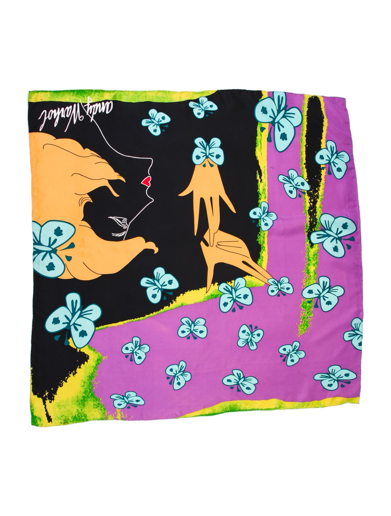 Scarf Silk Floral Print Scarf