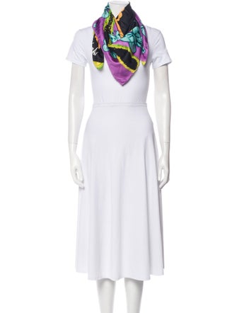 Scarf Silk Floral Print Scarf