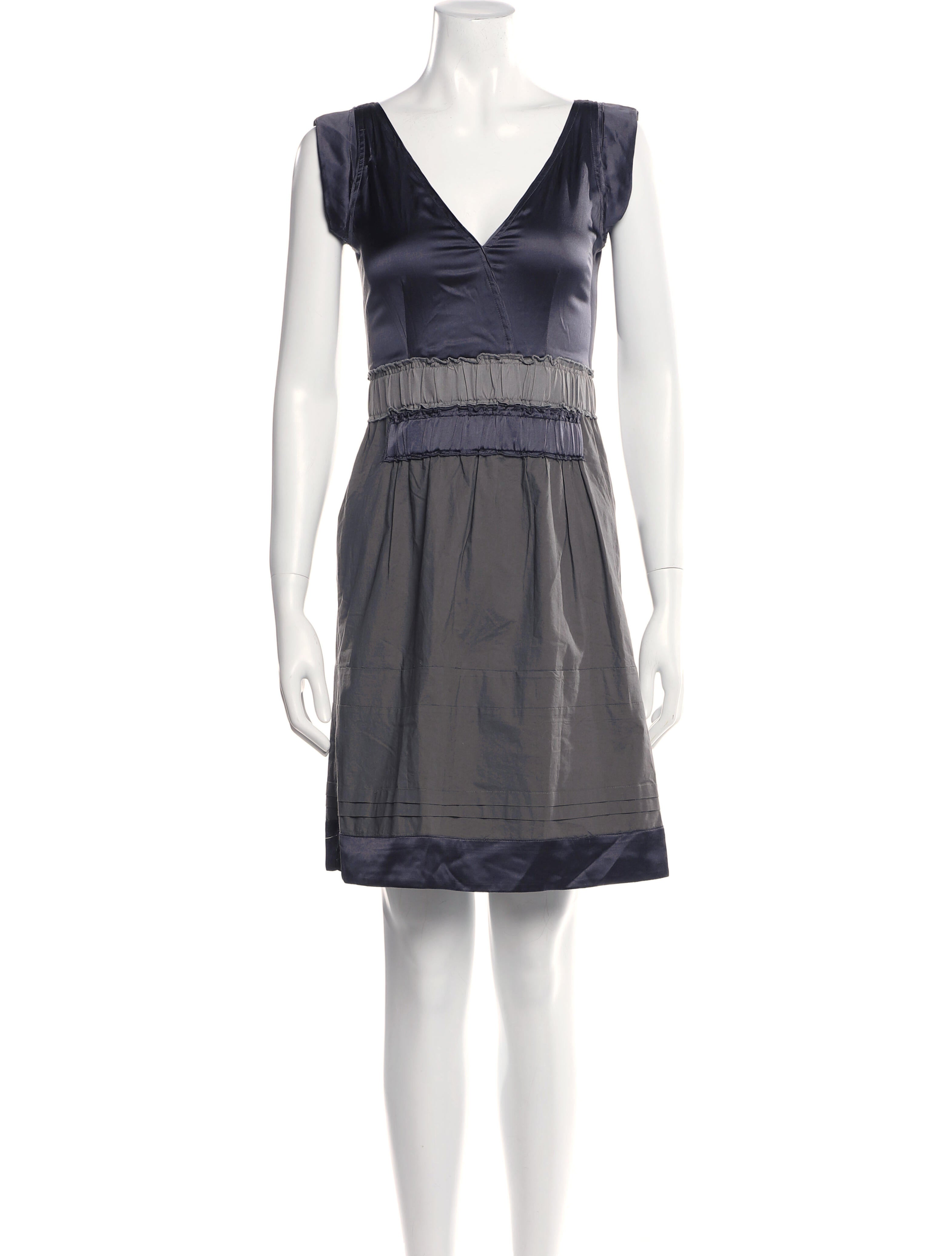 Schumacher V-Neck Mini Dress