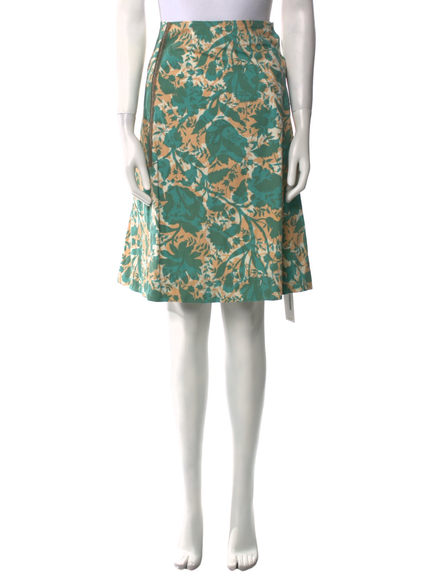 Schumacher Floral Print Knee-Length Skirt