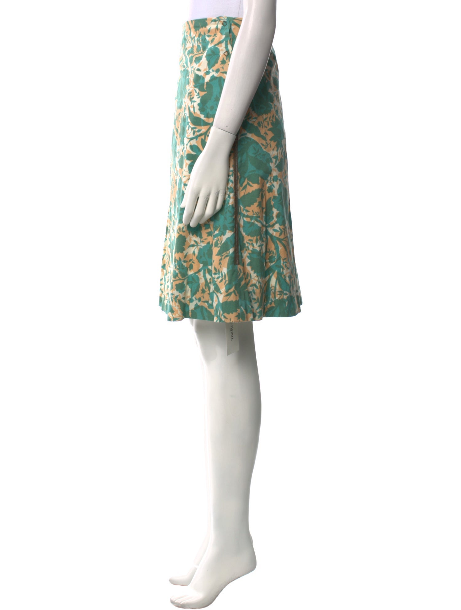 Schumacher Floral Print Knee-Length Skirt