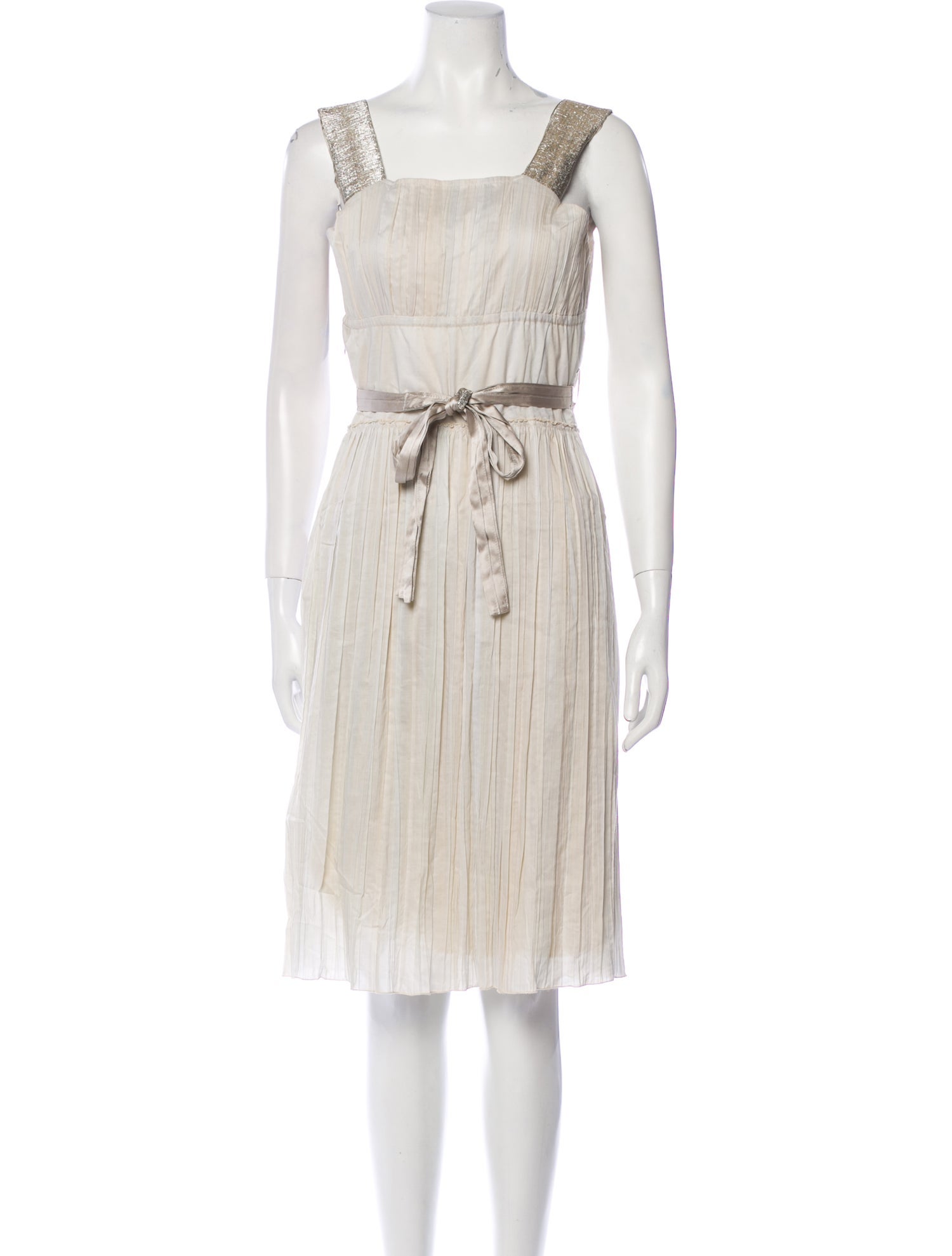 Schumacher Striped Knee-Length Dress