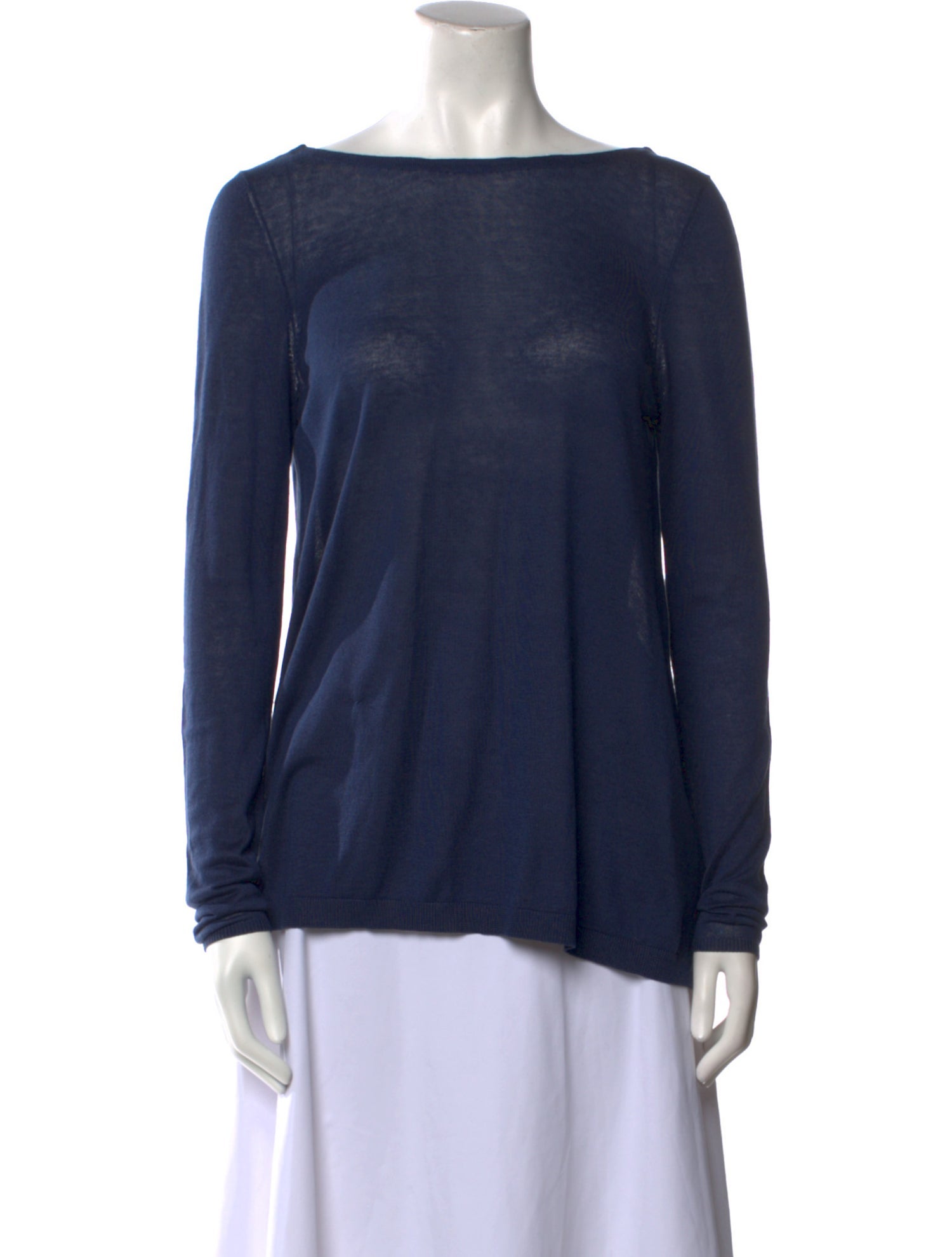 Schumacher Silk Bateau Neckline Sweater