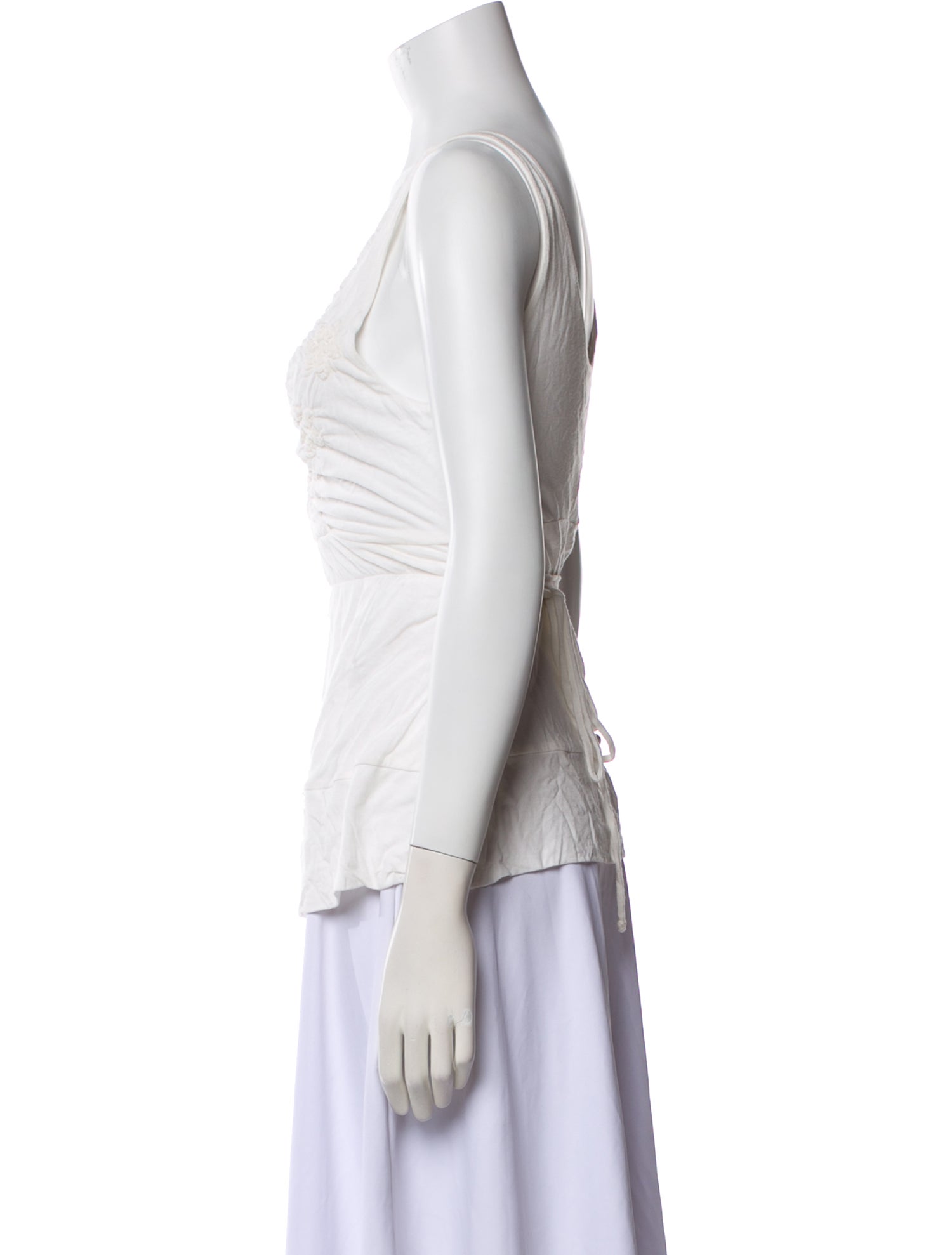 Schumacher V-Neck Sleeveless Top