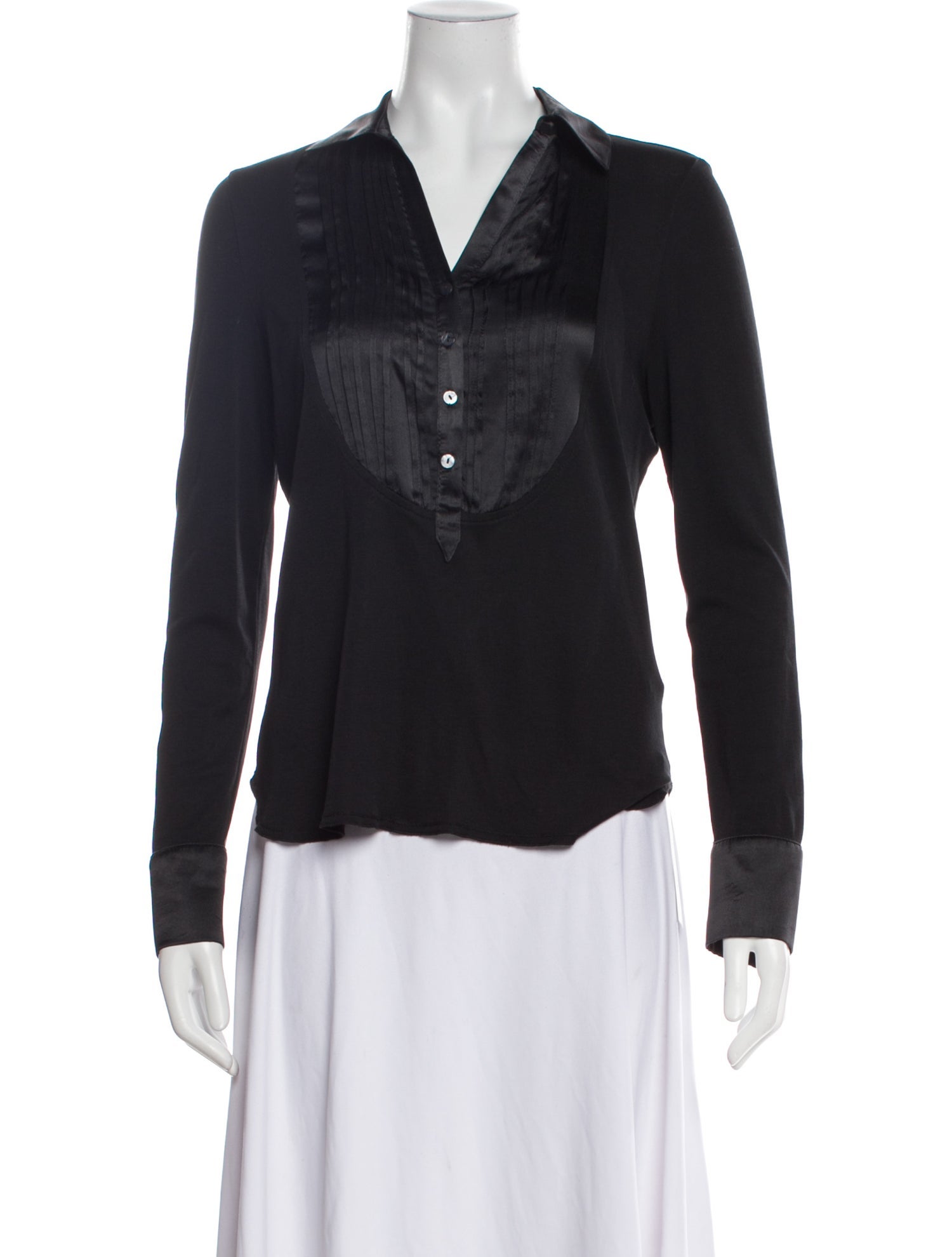 Schumacher V-Neck Long Sleeve Top