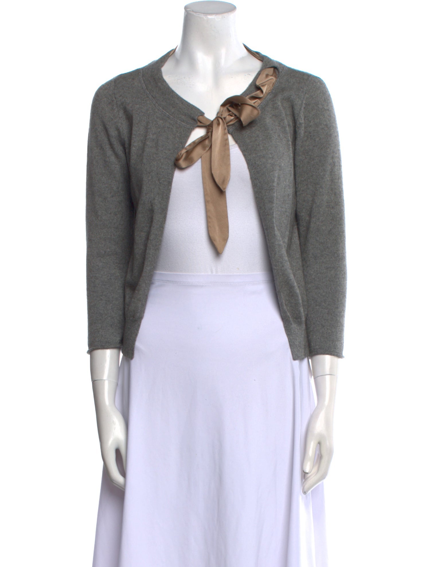 Schumacher Silk Open Front Sweater