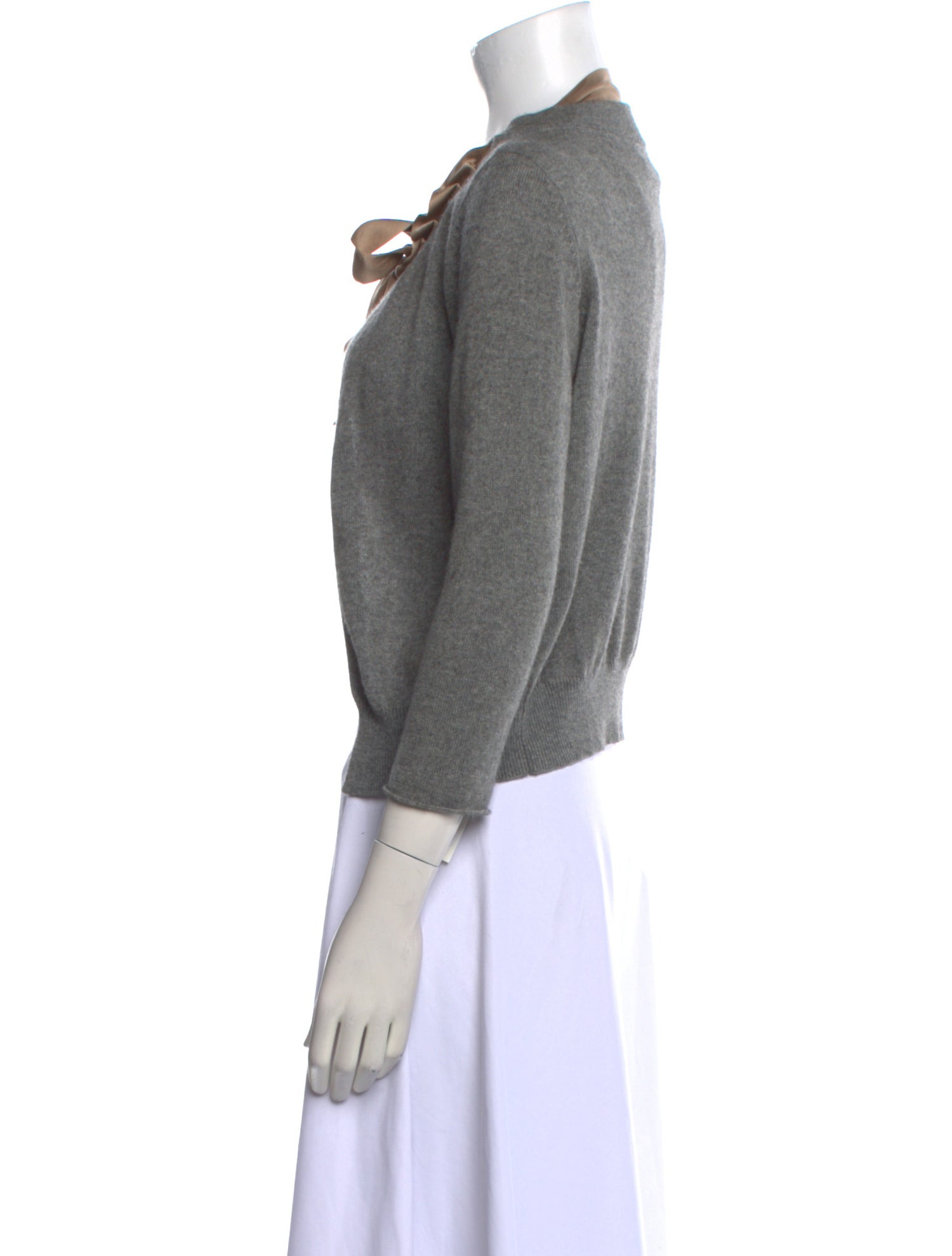 Schumacher Silk Open Front Sweater