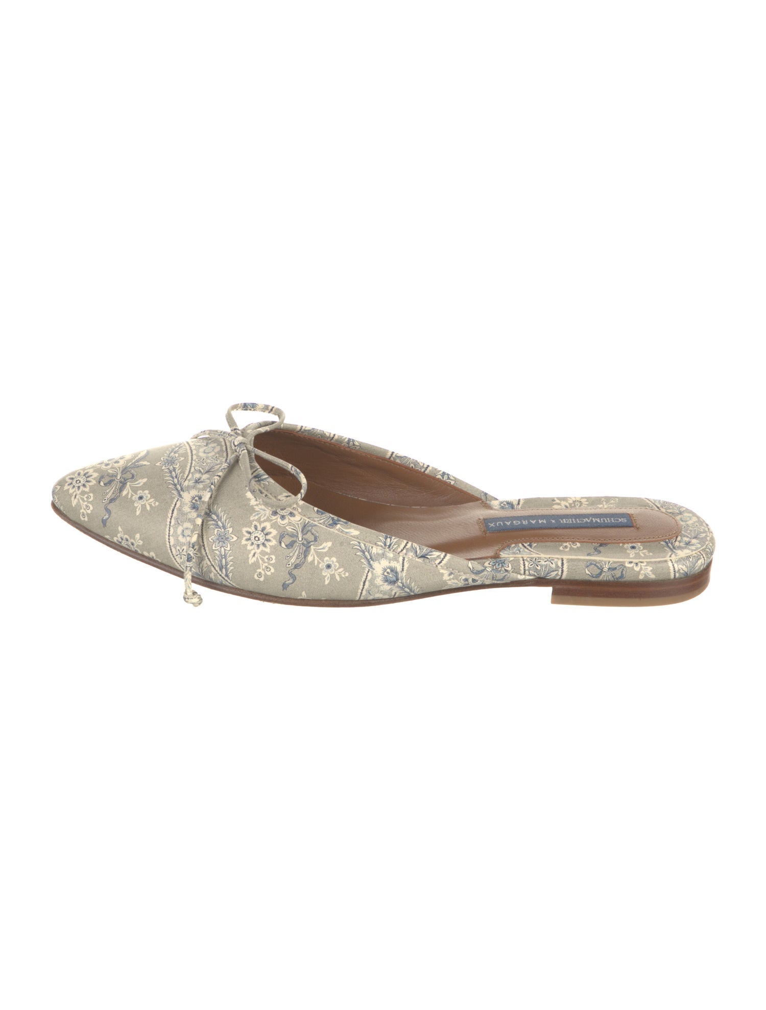Schumacher Leather Printed Mules