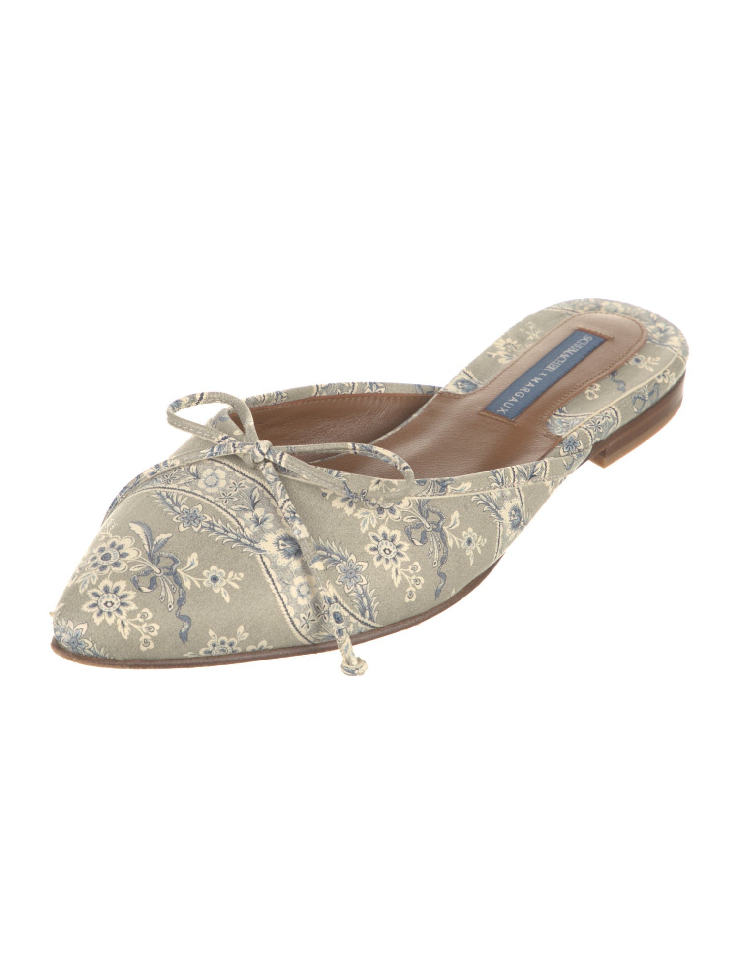 Schumacher Leather Printed Mules