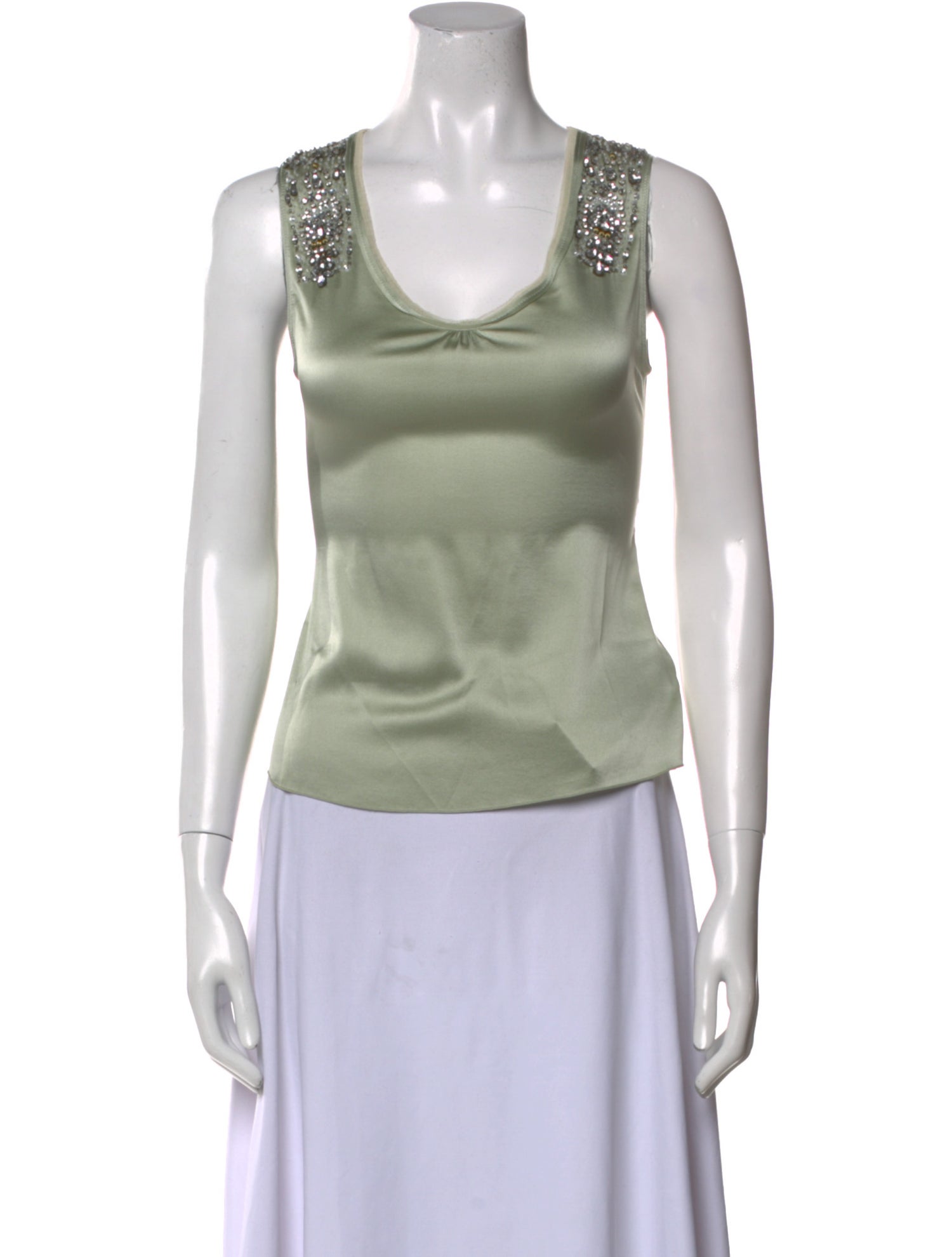 Schumacher Silk Scoop Neck Top