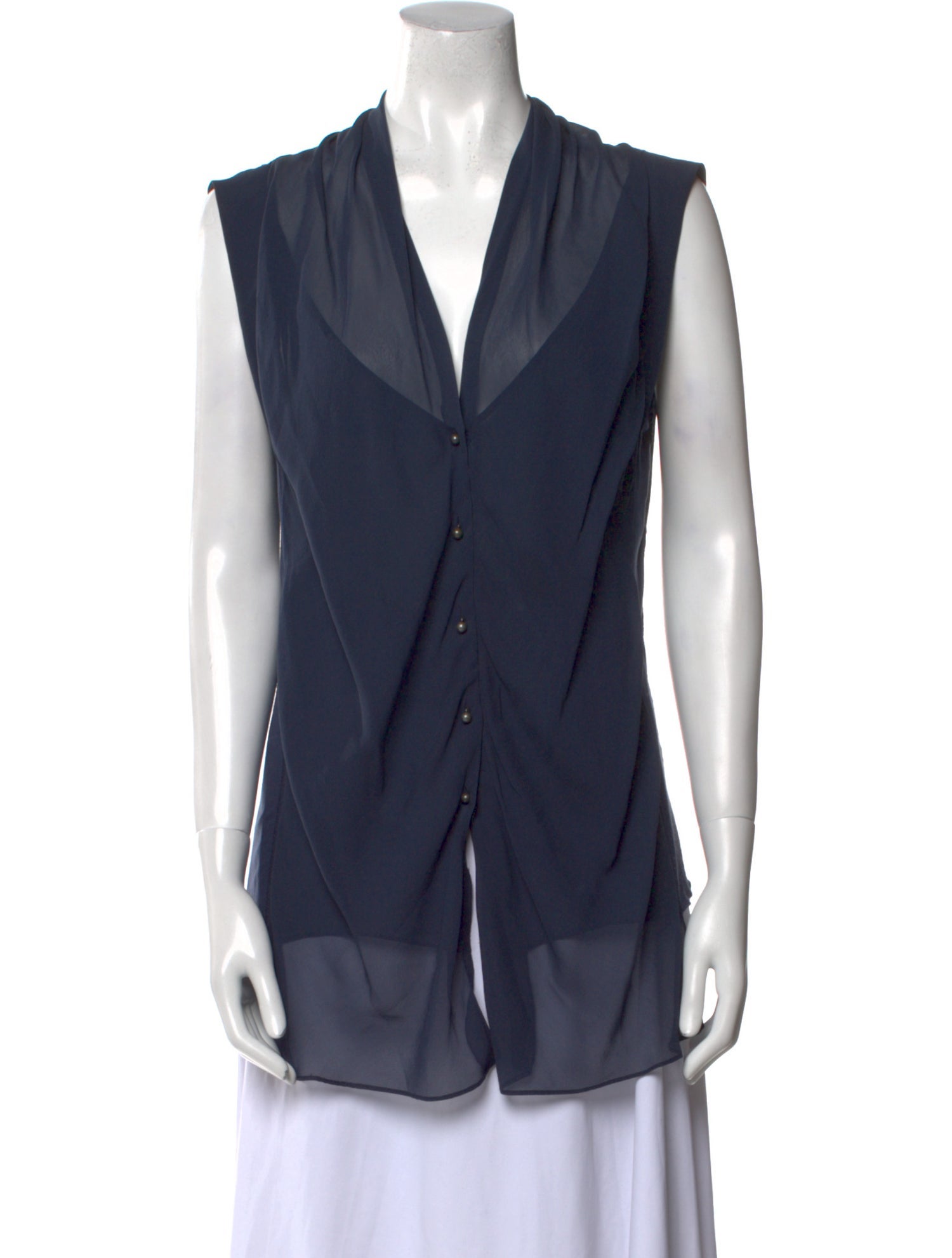 Schumacher V-Neck Sleeveless Tunic