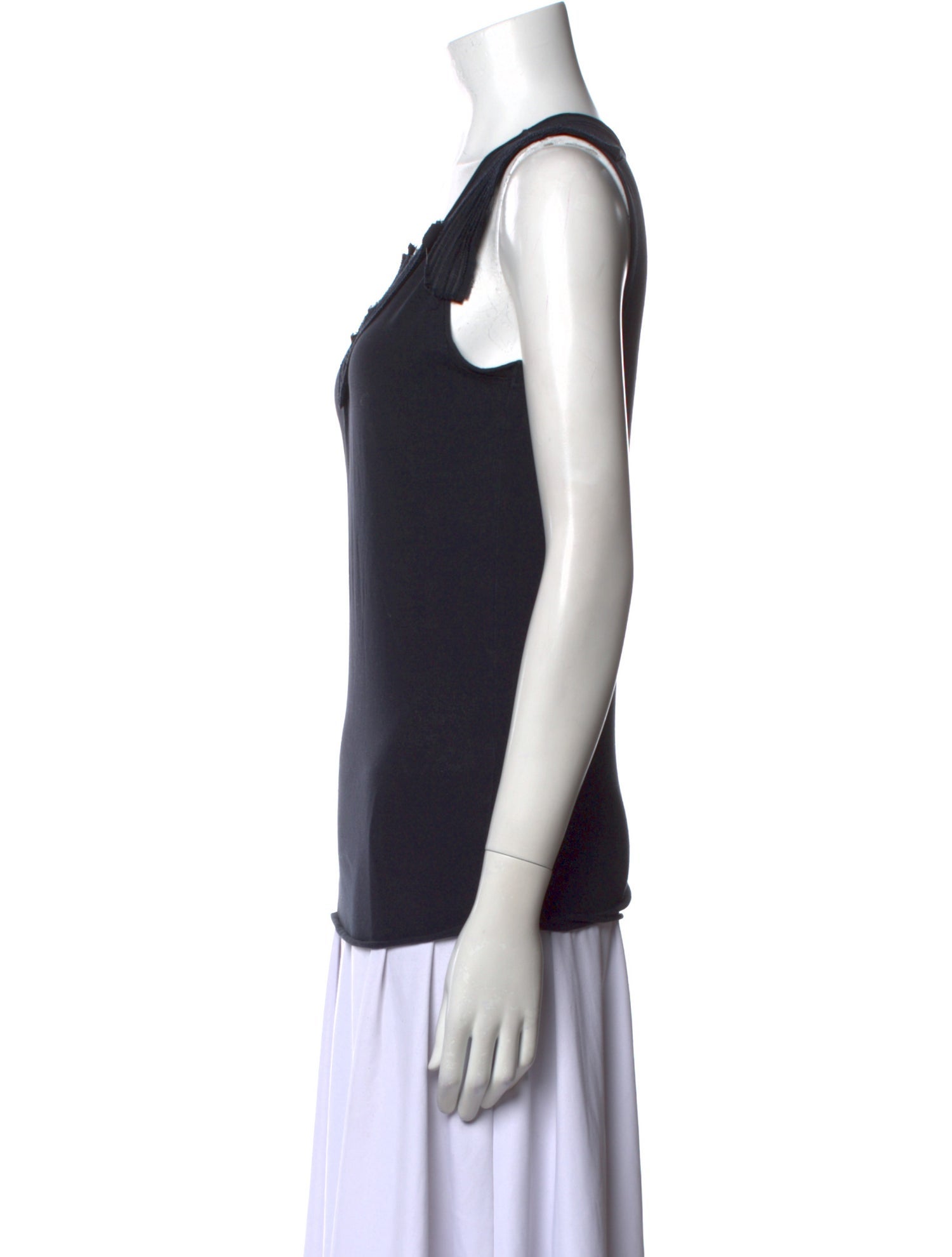 Schumacher V-Neck Sleeveless Top