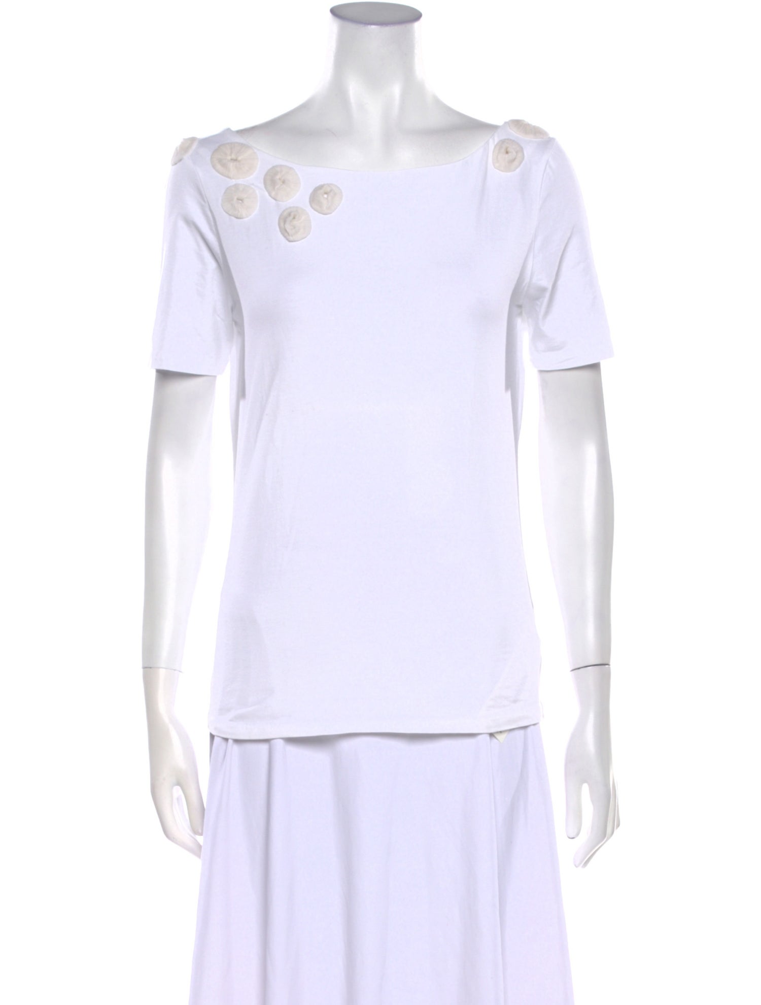 Schumacher Bateau Neckline Short Sleeve T-Shirt