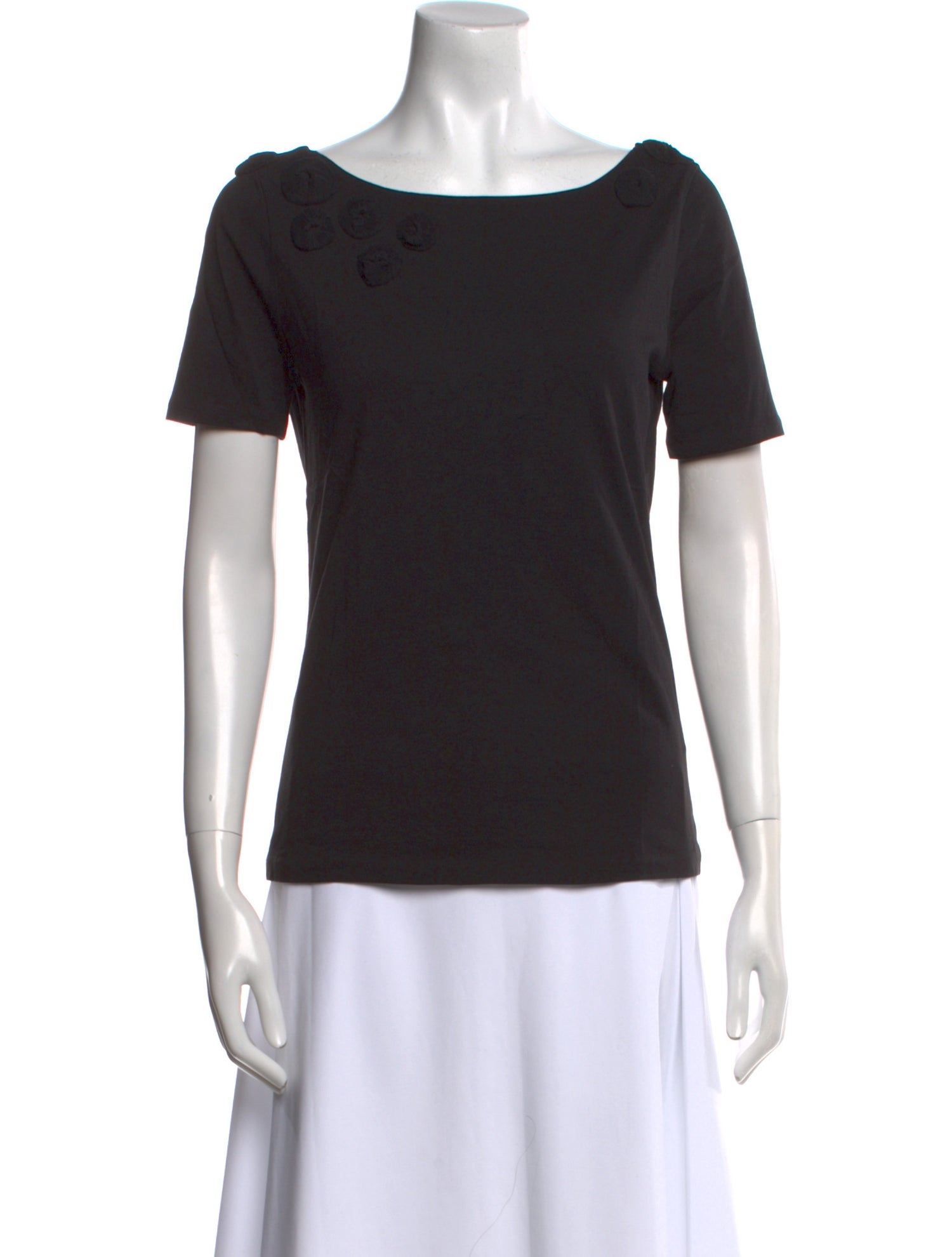 Schumacher Bateau Neckline Short Sleeve T-Shirt