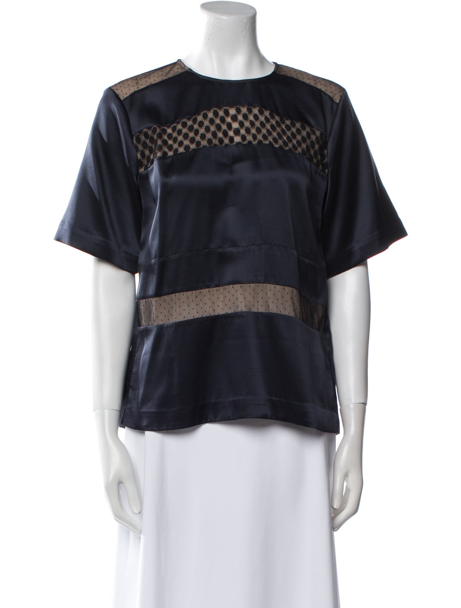 Schumacher Silk Crew Neck Blouse