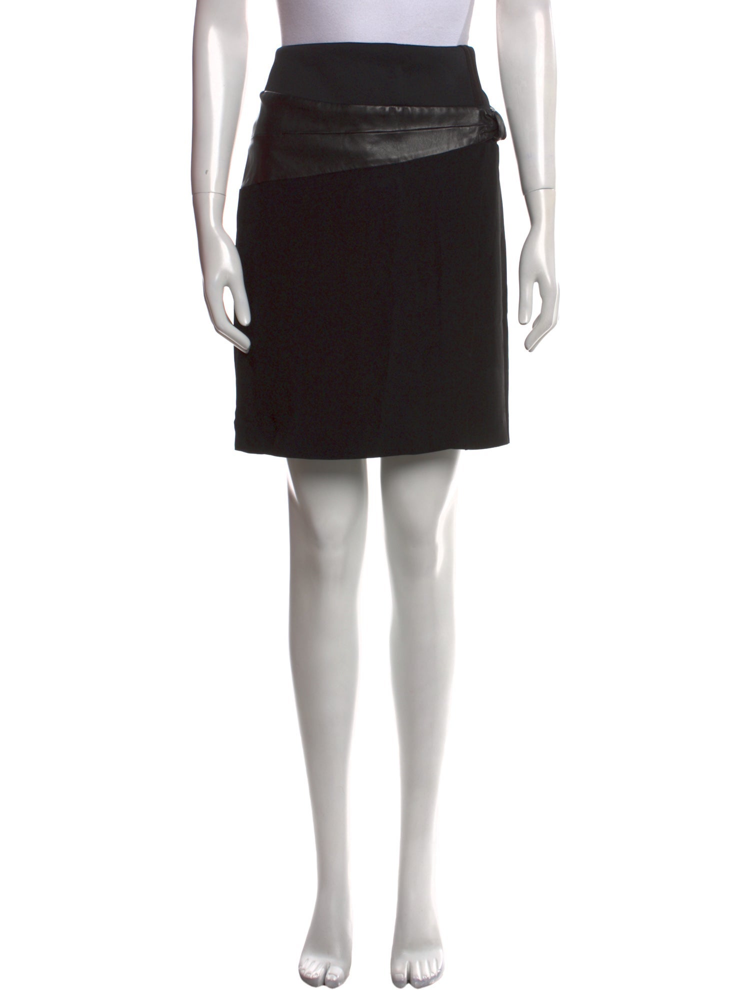Schumacher Lamb Leather Knee-Length Skirt
