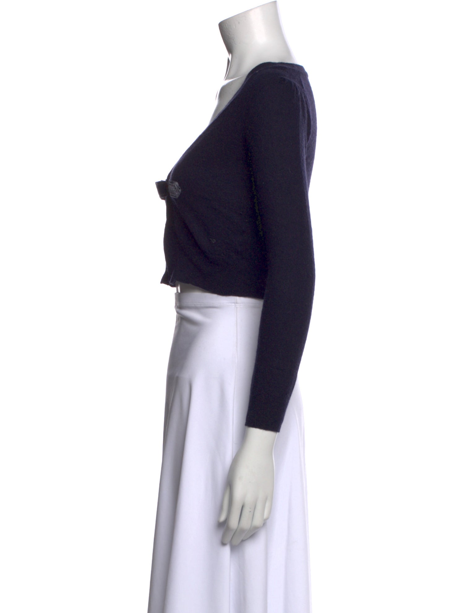 Schumacher Silk V-Neck Crop Top