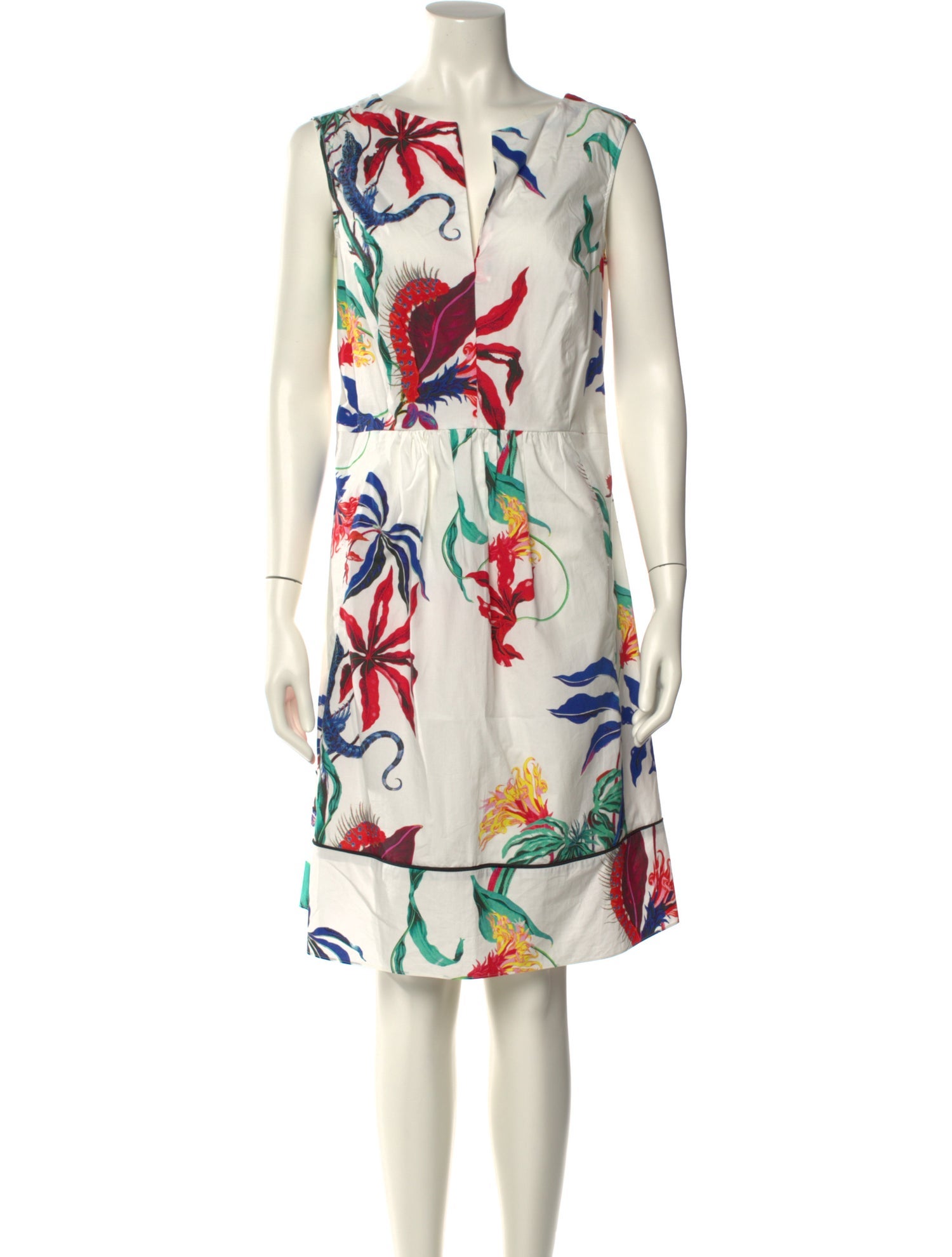 Schumacher Floral Print Mini Dress