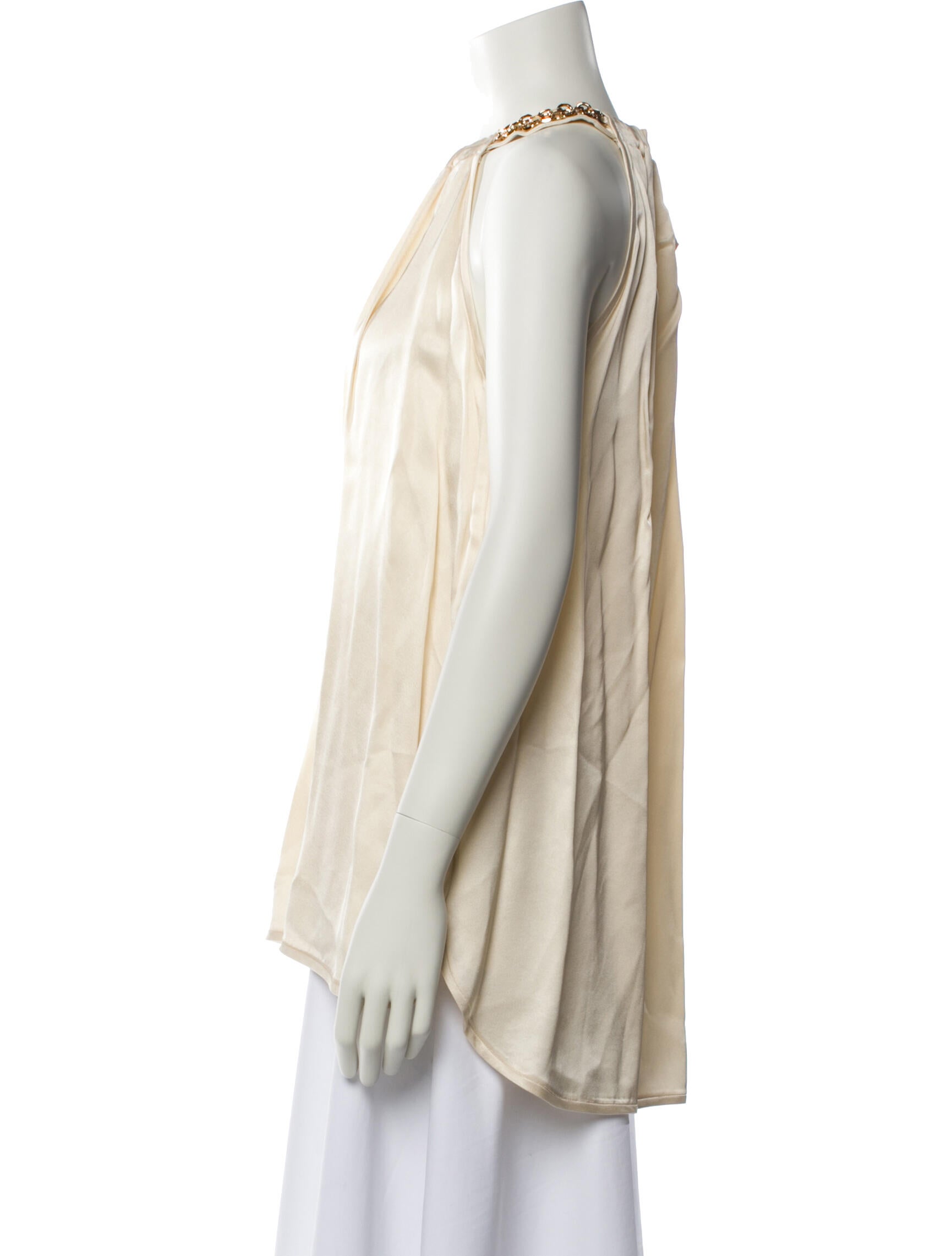 Schumacher Mock Neck Sleeveless Blouse