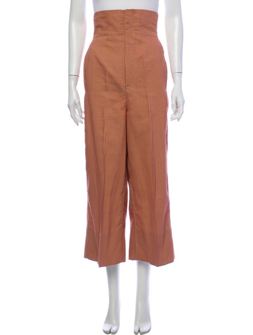 Scanlan Theodore Striped Wide Leg Pants Orange