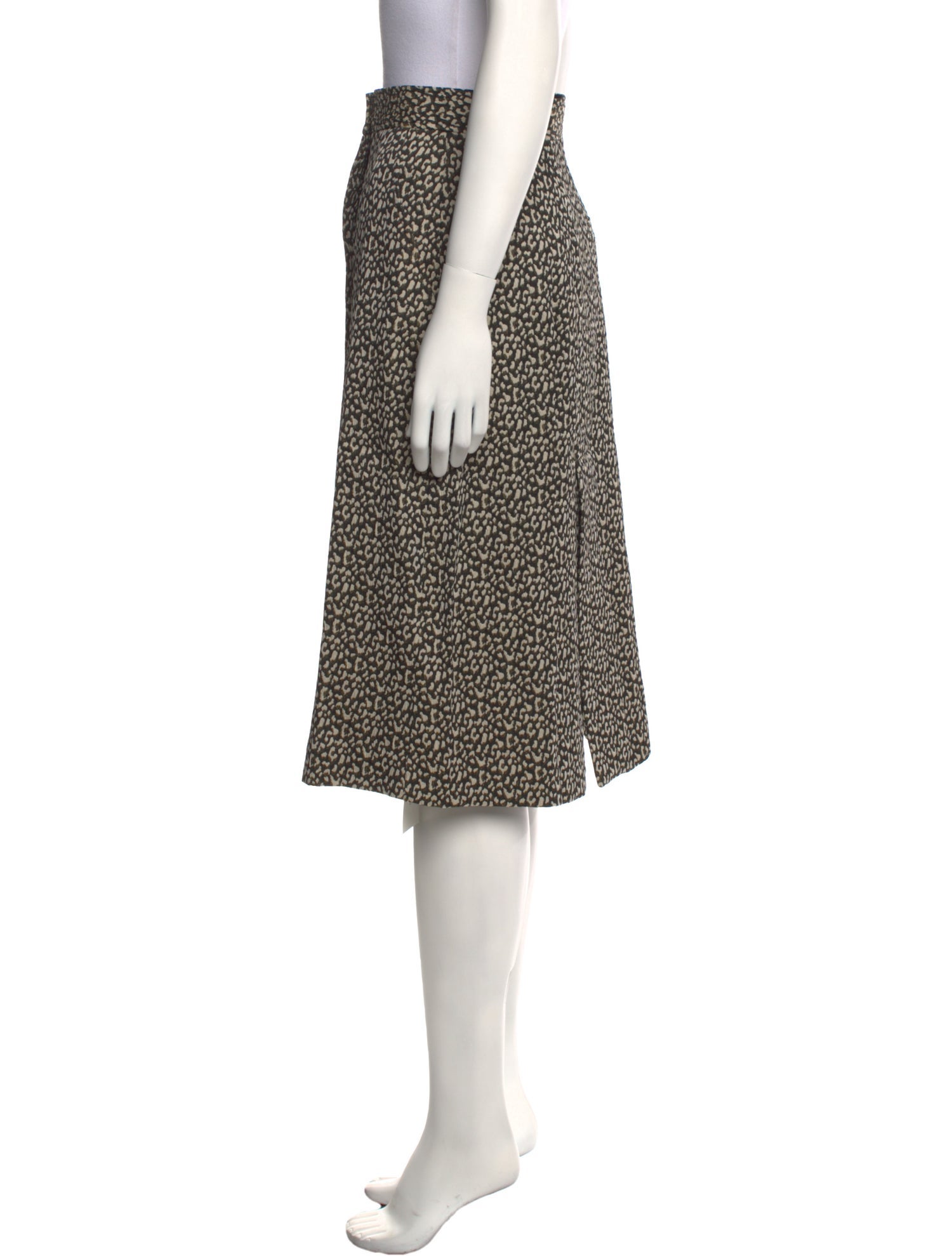 Scanlan Theodore Animal Print Knee-Length Skirt w/ Tags