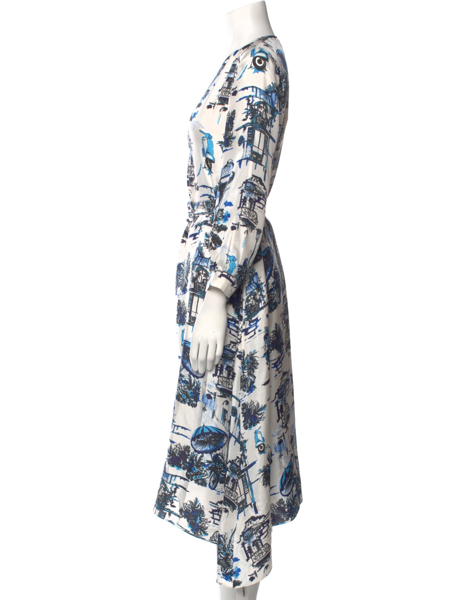 Scanlan Theodore Silk Long Dress