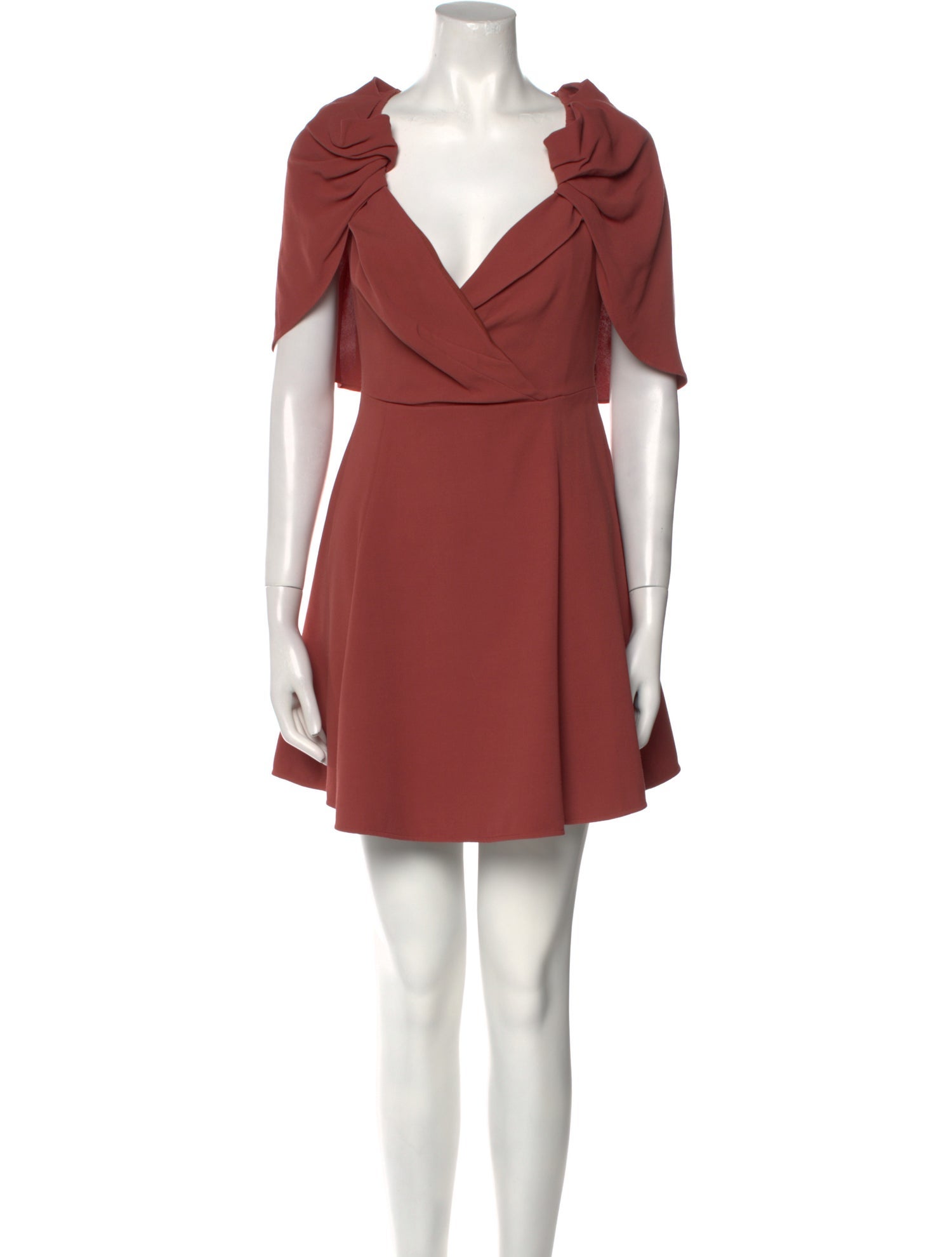 Scanlan Theodore Plunge Neckline Mini Dress w/ Tags