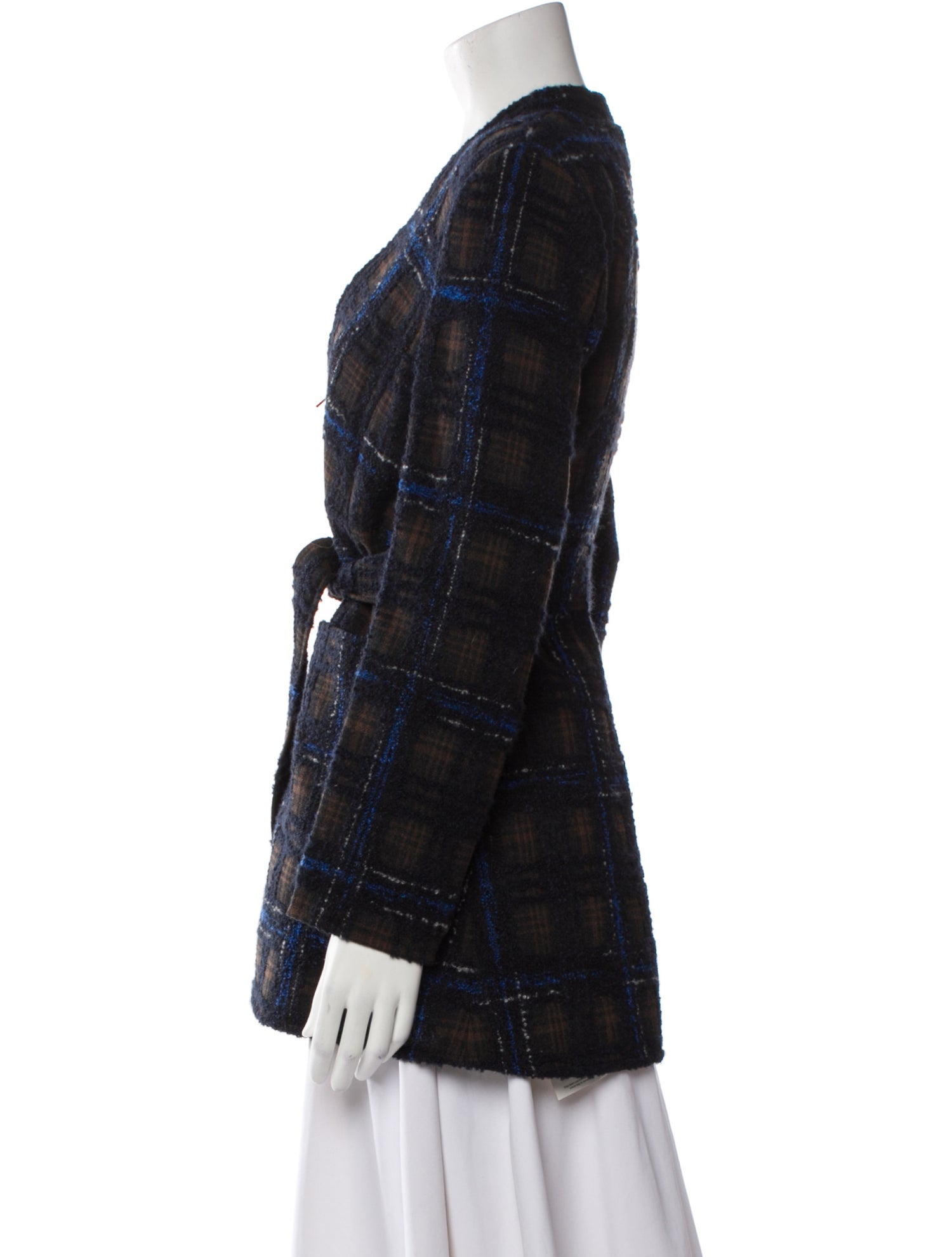 Scanlan Theodore Plaid Print Denim Jacket