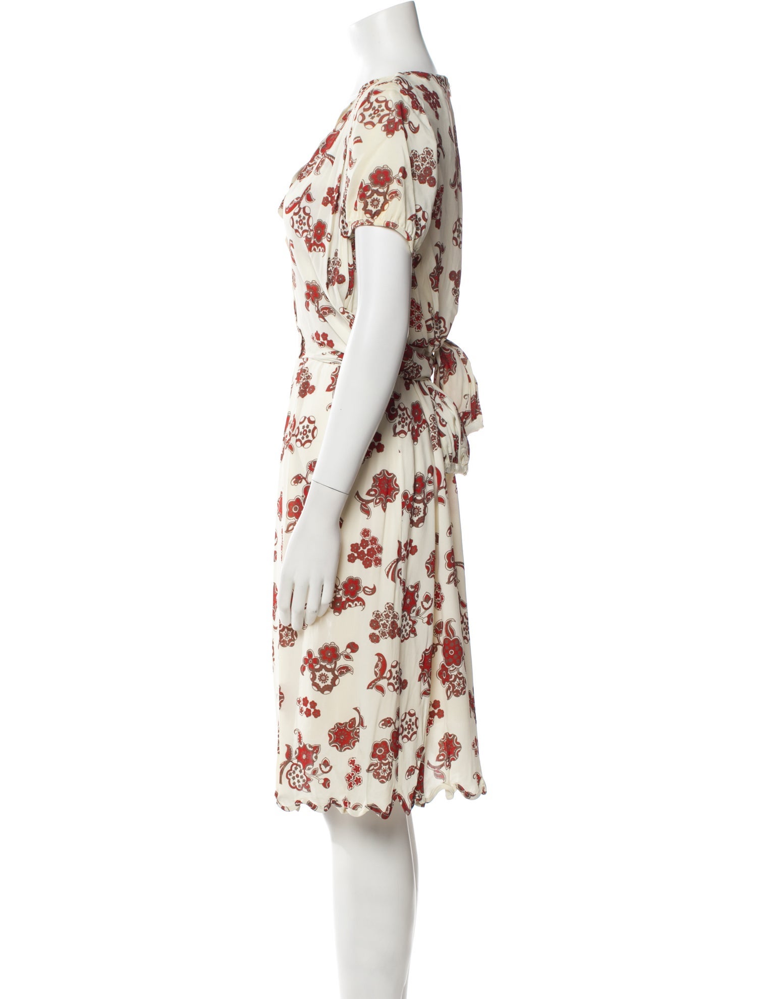 Scanlan Theodore Floral Print Knee-Length Dress