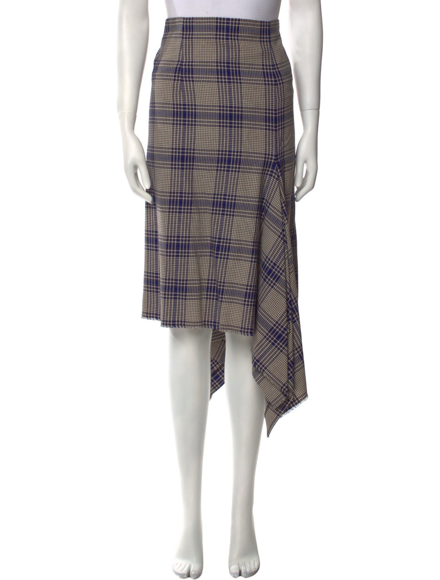 Scanlan Theodore Plaid Print Midi Length Skirt