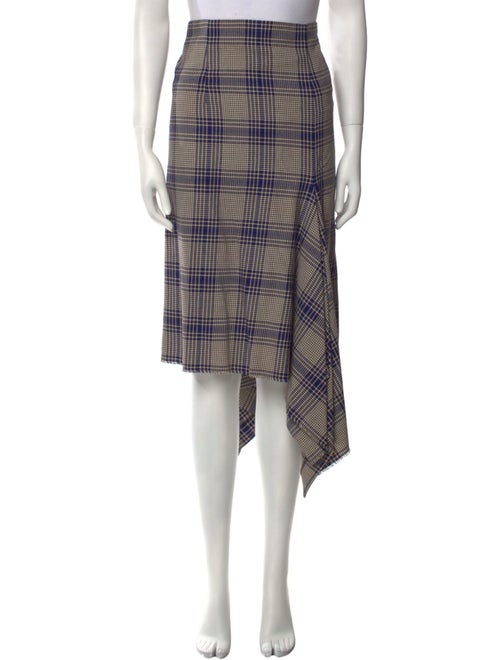 Scanlan Theodore Plaid Print Midi Length Skirt