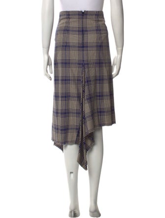 Scanlan Theodore Plaid Print Midi Length Skirt