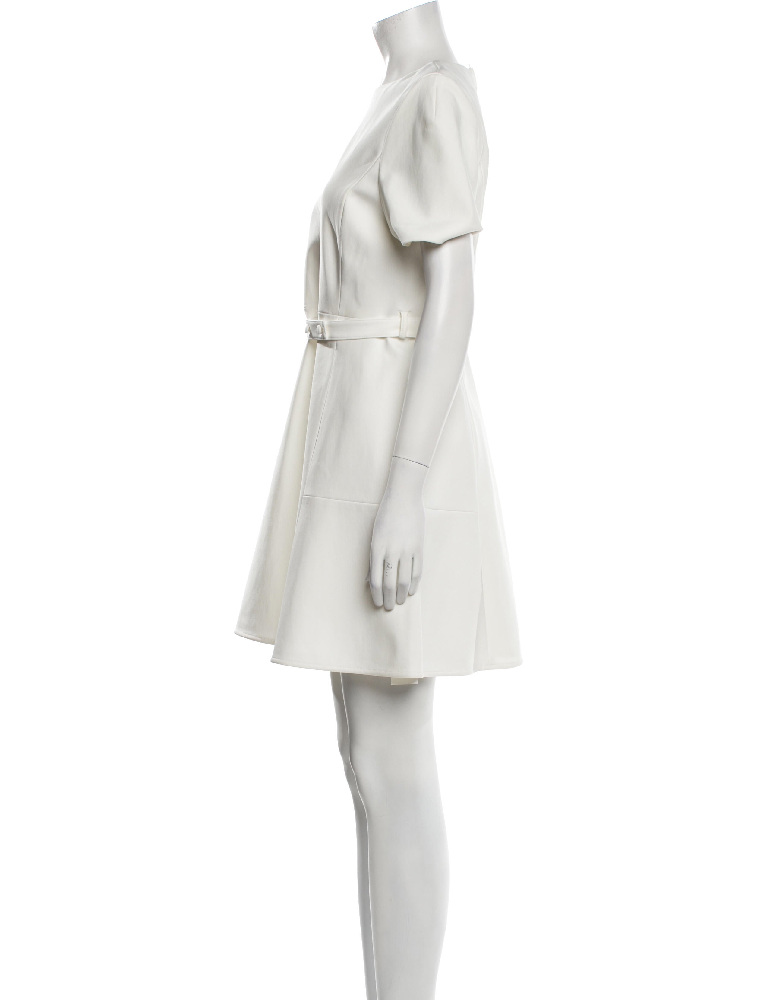 Scanlan Theodore Leather Mini Dress