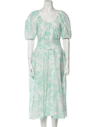 Scanlan Theodore Floral Print Long Dress