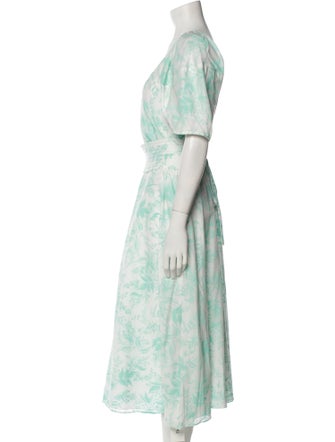 Scanlan Theodore Floral Print Long Dress