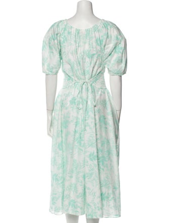 Scanlan Theodore Floral Print Long Dress