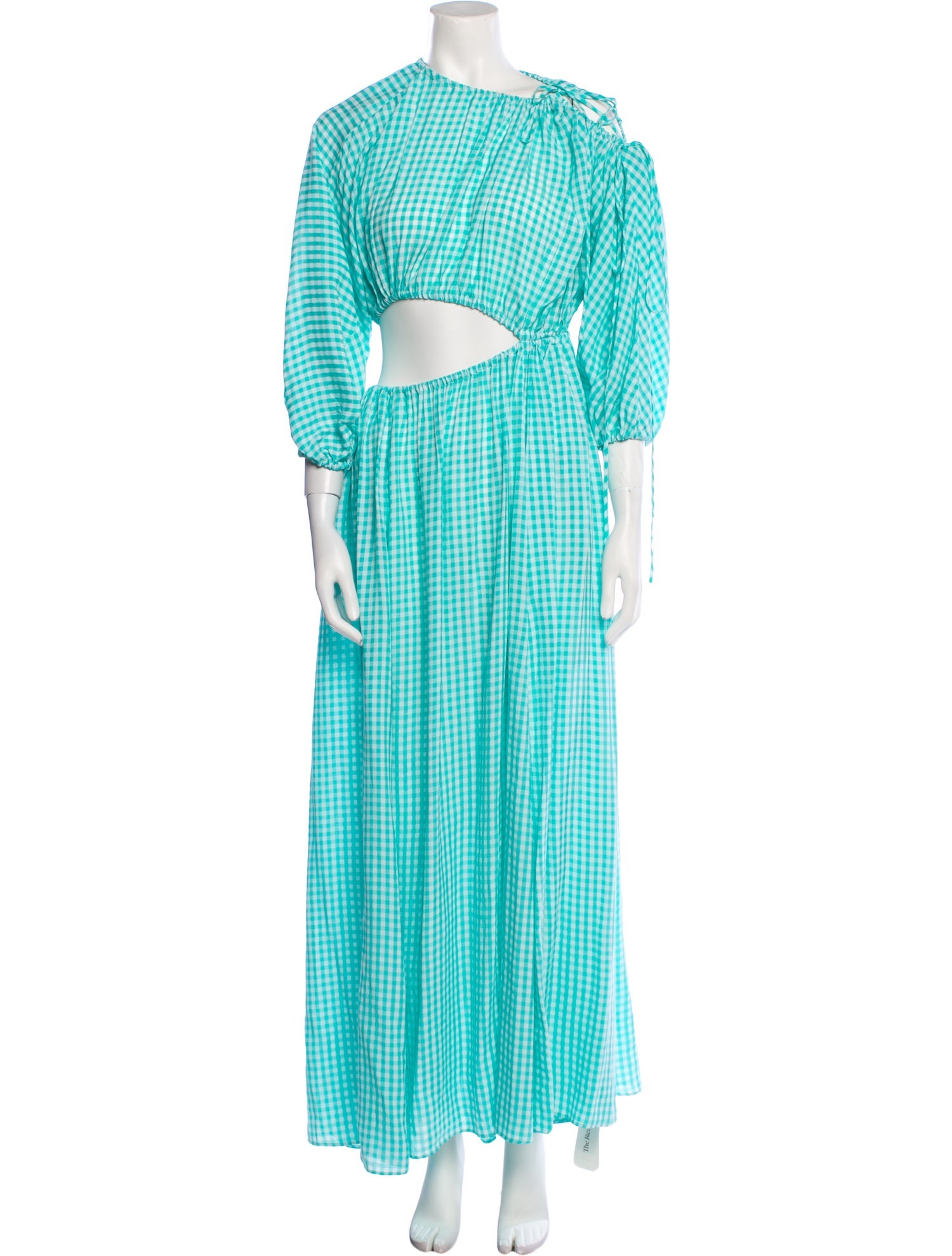 Scanlan Theodore Plaid Print Long Dress w/ Tags