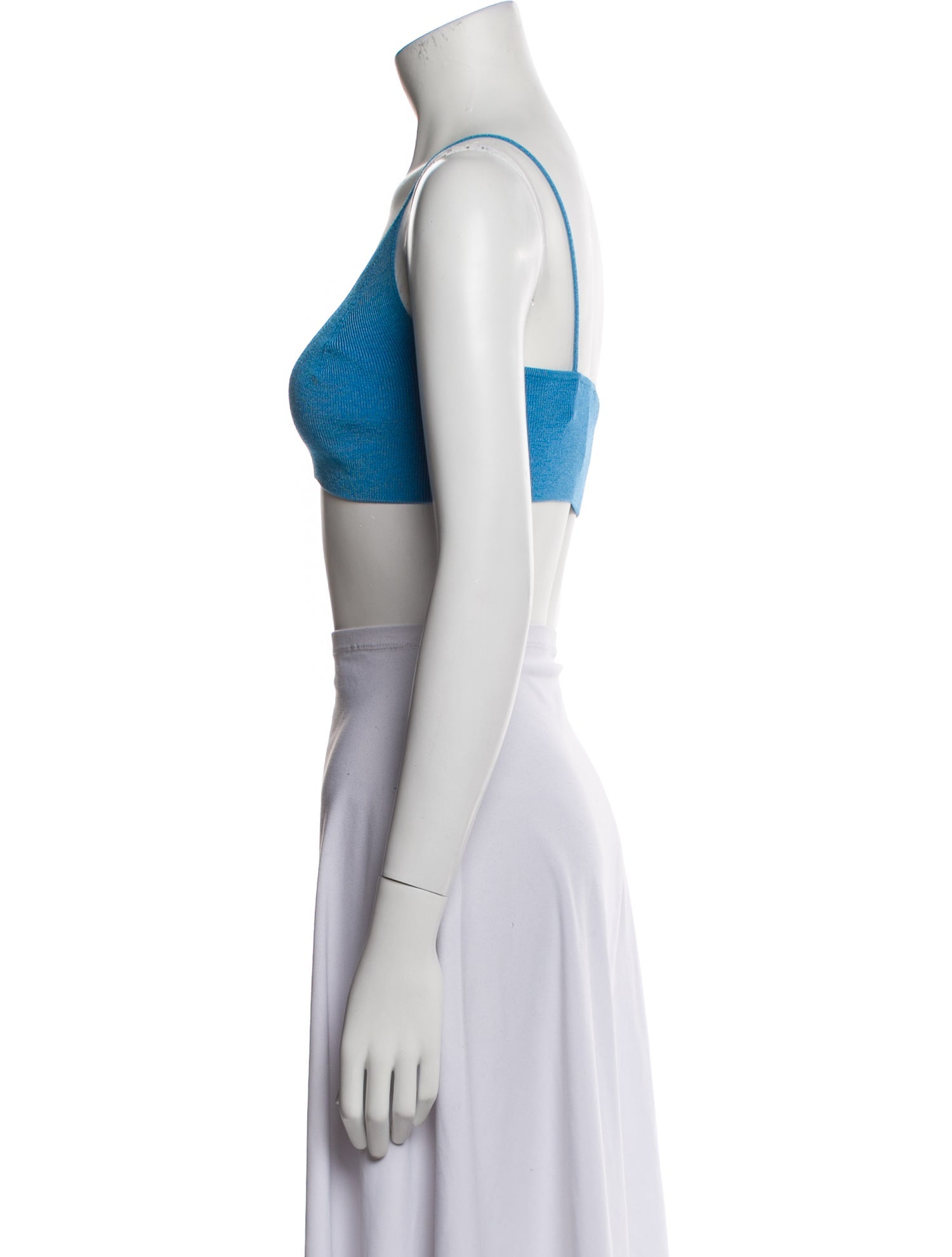 Scanlan Theodore V-Neck Sleeveless Crop Top