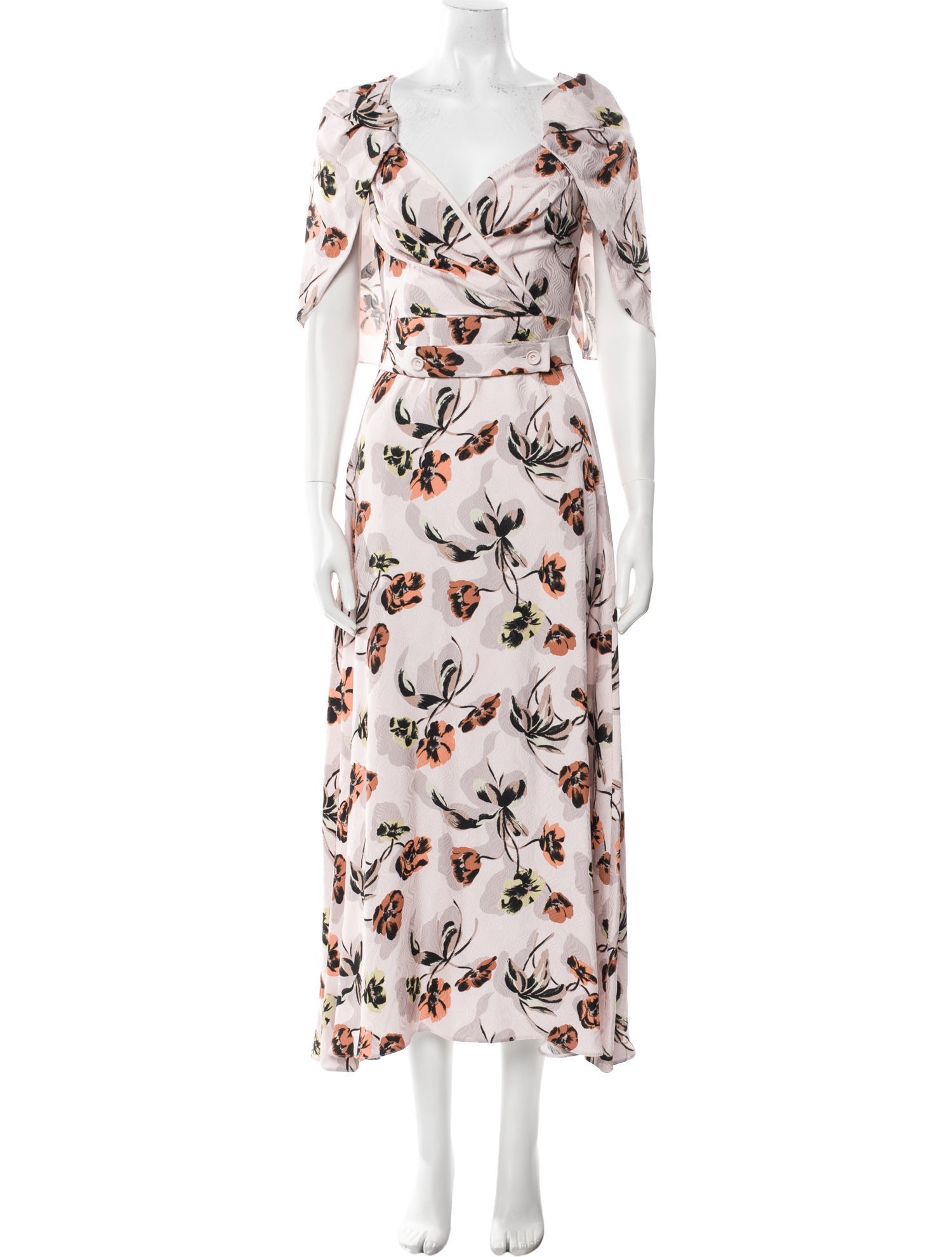 Scanlan Theodore Floral Print Long Dress w/ Tags