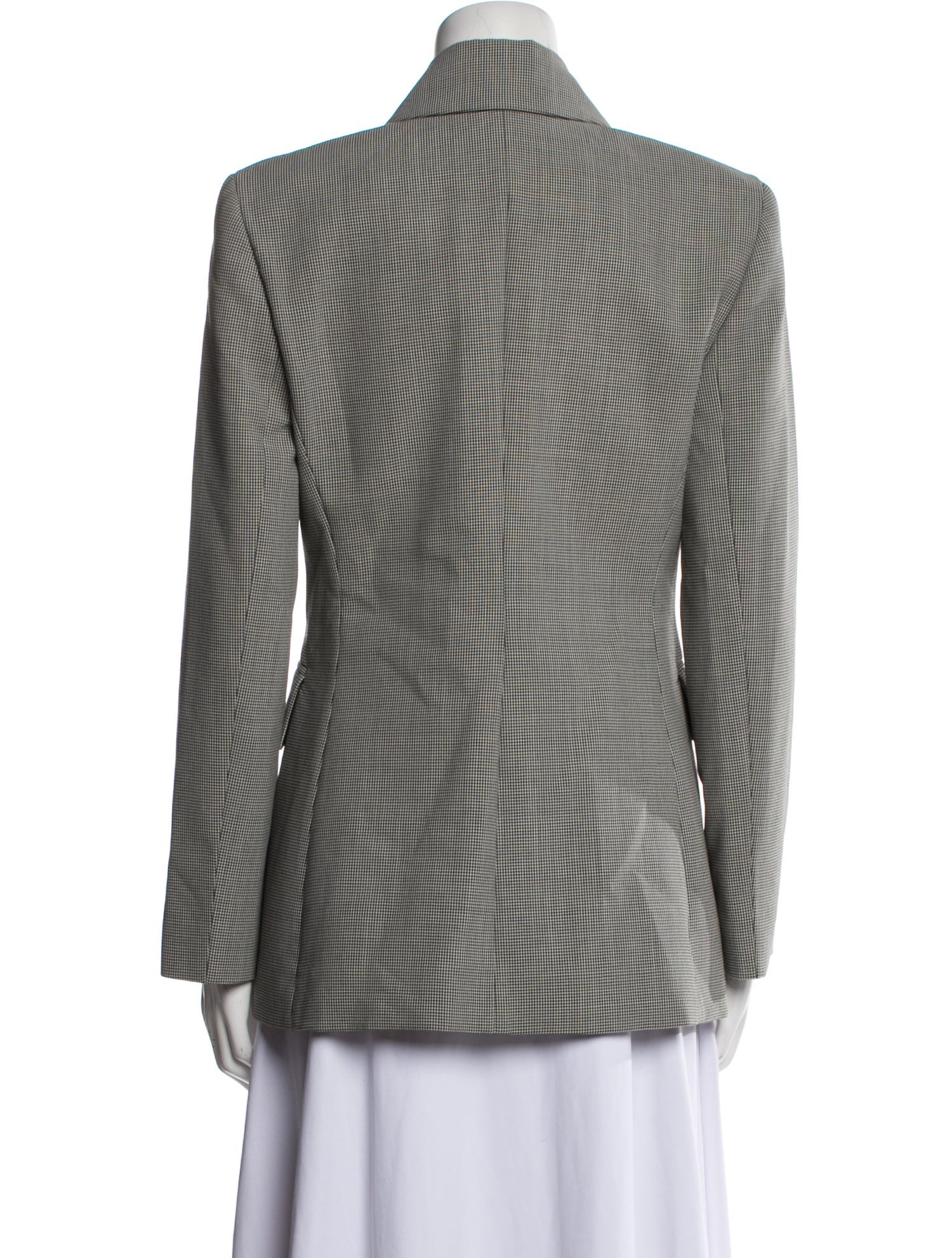 Scanlan Theodore Virgin Wool Plaid Print Blazer