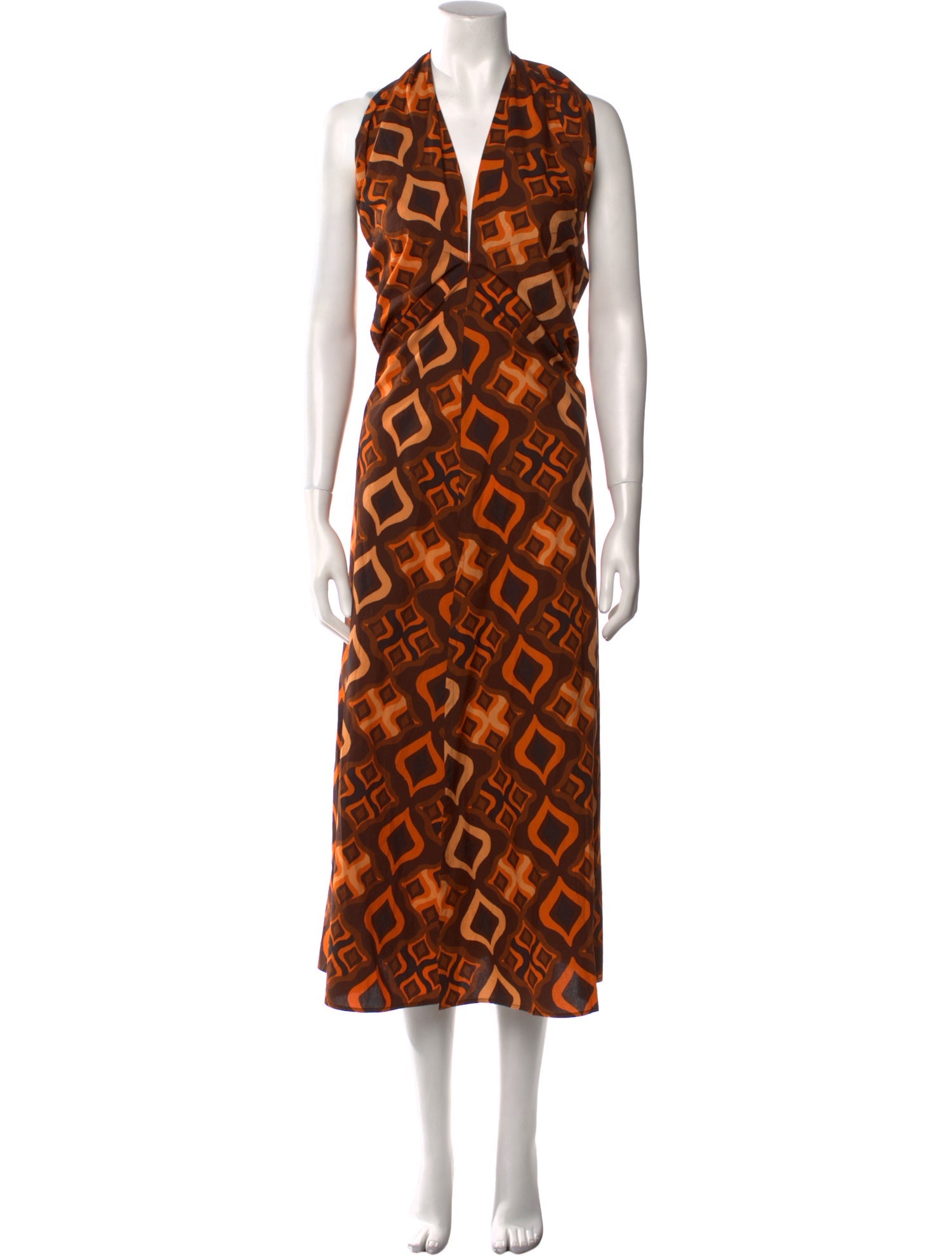 Scanlan Theodore Printed Long Dress w/ Tags