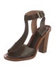 Scanlan Theodore Leather T-Strap Sandals