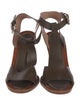Scanlan Theodore Leather T-Strap Sandals