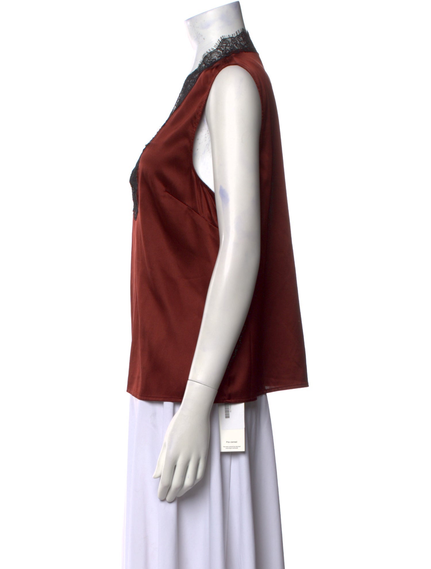 Scanlan Theodore Silk V-Neck Top