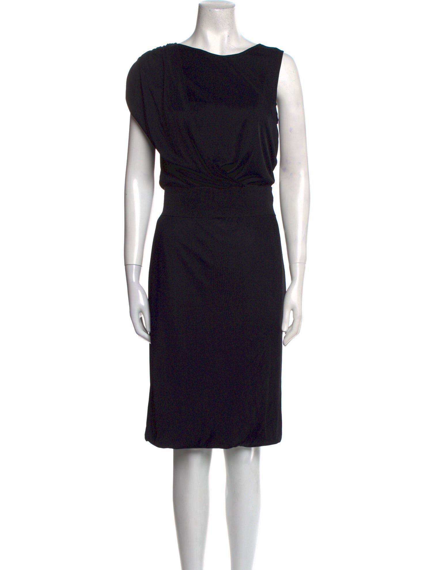 Scanlan Theodore Bateau Neckline Midi Length Dress